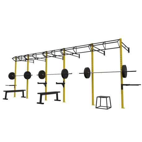 Fitness Ağırlık istasyonu 3 Lü Duvar Tipi